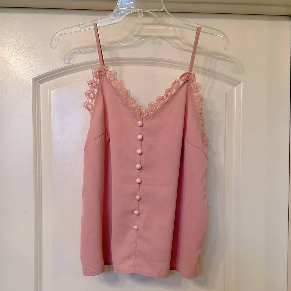 Adorable SHEIN Pink Silky Blouse 💕